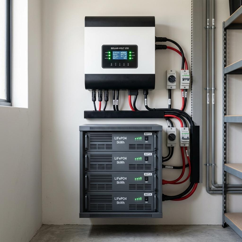 How Solar Battery Storage (LiFePO4) Protects Against Monsoon Outages